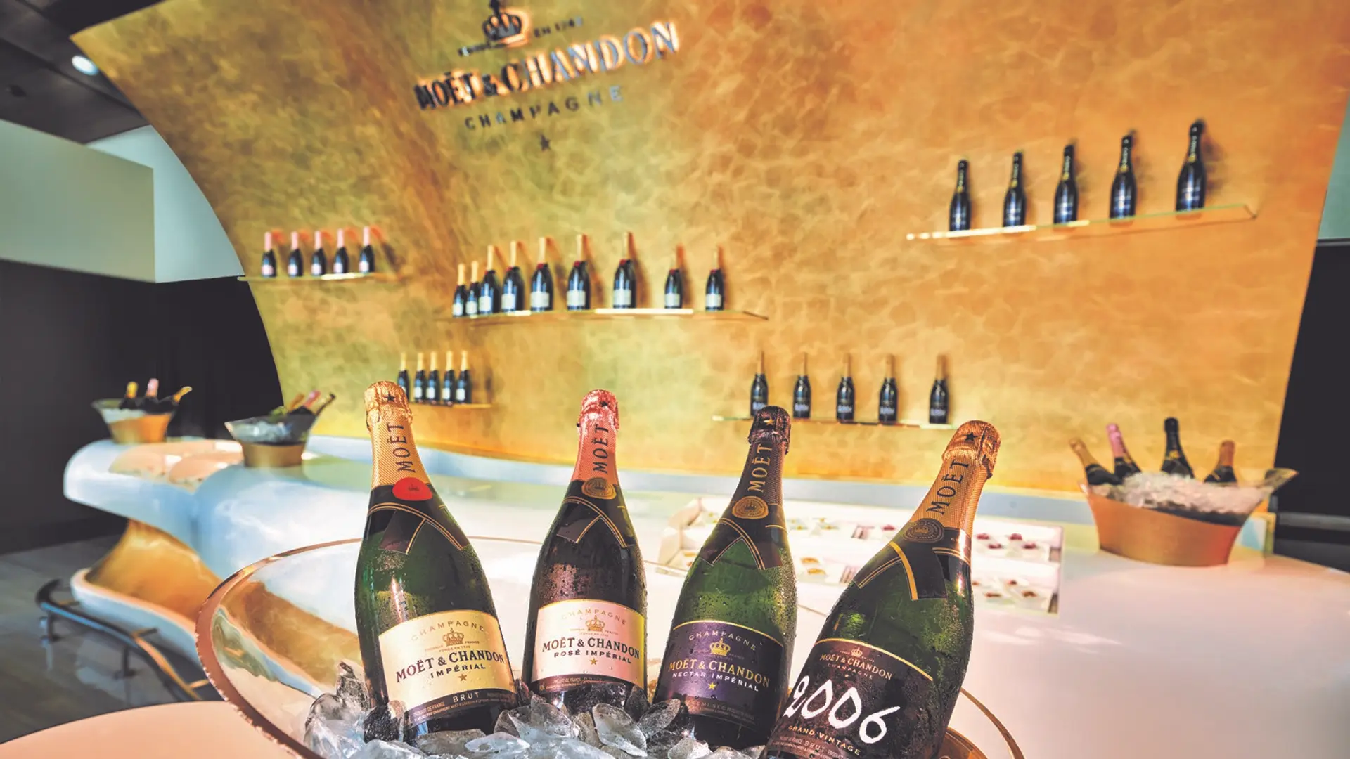 Four different MOET A CHANDON