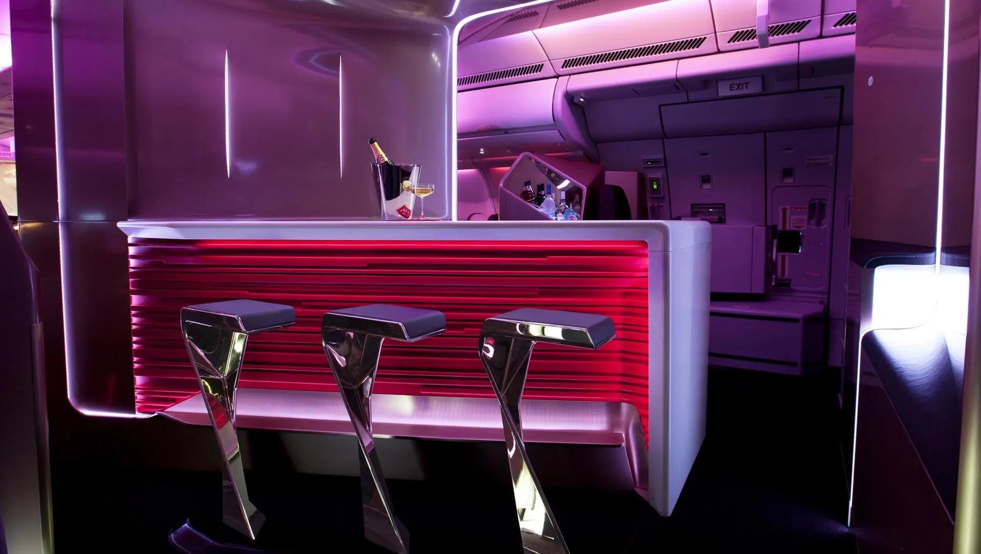 Businessclass lounge at Virgin Atlantic