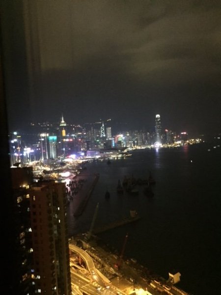 Grand Harbour Hong Kong - view from club lounge evening.JPG Grand Harbour Hong Kong - view from club lounge evening.JPG